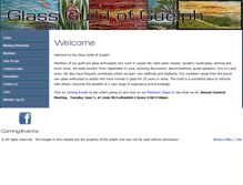 Tablet Screenshot of glassguildofguelph.ca